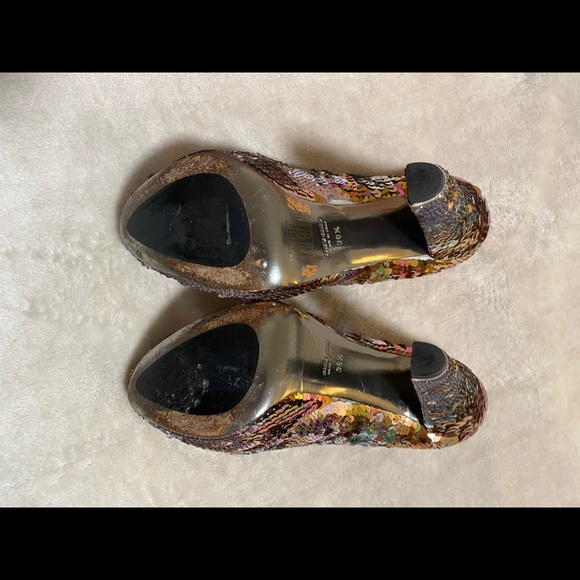 Size 38.5 Miu Miu sequin platform shoe - Picture 9 of 11
